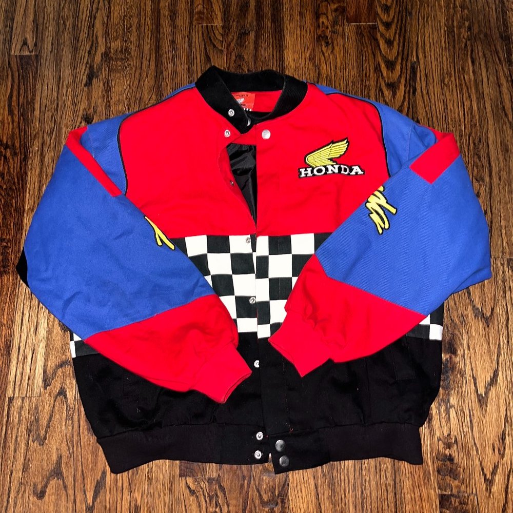 Red & Black Honda NASCAR Jacket